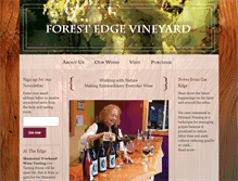 Tablet Screenshot of forestedgevineyard.com
